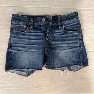 American Eagle Outfitters Distressed Blue Denim Shorts